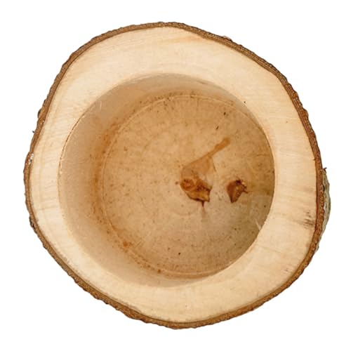 IMIKEYA Holz Futternapf Für Meerschweinchen Und Hamster Ergonomische Futterbehälter Aus Naturholz Knabberhilfe Für Nager Maßabweichung von IMIKEYA