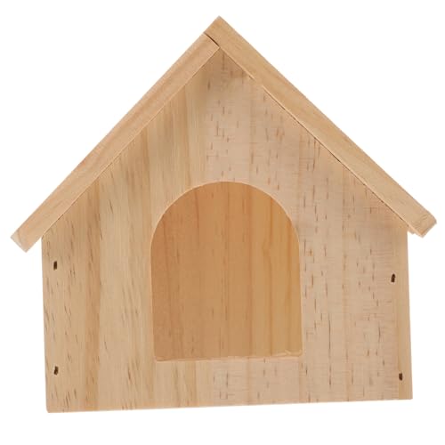 IMIKEYA Holz Hamsterhaus Hamsterversteck Kleintierhütte Für Hamsterkäfige Spielplatz Und Schlafumgebung Langlebiges Design Für Unterhaltung Für Haustier von IMIKEYA