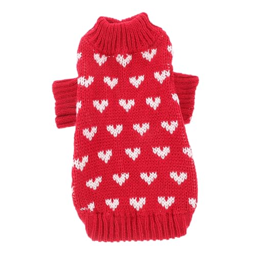 IMIKEYA Hundepullover Xs Atmungsaktive Winterkleidung Für Kleine Dehnbar Modischer Rollkragen Herzmuster Bequemer Und Warmer Pullover Für Welpen Und Kleine Haustiere IMIKEYA Hundepullover Xs Atmungsaktive Winterkleidung Für Kleine Dehnbar Modischer Rollkragen Herzmuster Bequemer Und Warmer Pullover Für Welpen Und Kleine Haustiere von IMIKEYA
