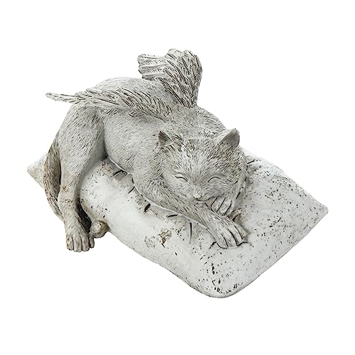 IMIKEYA Gedenktafel Für Katzen Aus Echtem Und Harz Mit Uv-beständiger Beschichtung Gefiederte Engelsflügel Statue Als Grabstein Oder Gedenktierfigur Für Verlorene Haustiere IMIKEYA Gedenktafel Für Katzen Aus Echtem Und Harz Mit Uv-beständiger Beschichtung Gefiederte Engelsflügel Statue Als Grabstein Oder Gedenktierfigur Für Verlorene Haustiere von IMIKEYA