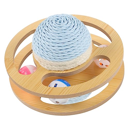 IMIKEYA Katzen Kratzspielzeug Interaktiver Kratzbaum Mit Kratzkugel Für Innenkatzen Und Fördert Das Kratzen Fitness Ihrer IMIKEYA Katzen Kratzspielzeug Interaktiver Kratzbaum Mit Kratzkugel Für Innenkatzen Und Fördert Das Kratzen Fitness Ihrer von IMIKEYA