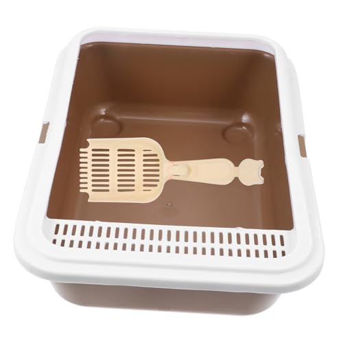 IMIKEYA Katzen Tablett mit Hoher Kapazität Halbgeschlossenes Design Sandschaufel für Ihrer Komfortable und Praktische Haustier IMIKEYA Katzen Tablett mit Hoher Kapazität Halbgeschlossenes Design Sandschaufel für Ihrer Komfortable und Praktische Haustier von IMIKEYA