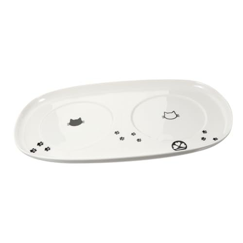 IMIKEYA Katzenfutter Und Wassernapf Aus Keramik Mit Rutschfester Unterlage Futternapf Für Katzen Spülmaschinenfest Für Trockenfutter Katzenbedarf IMIKEYA Katzenfutter Und Wassernapf Aus Keramik Mit Rutschfester Unterlage Futternapf Für Katzen Spülmaschinenfest Für Trockenfutter Katzenbedarf von IMIKEYA