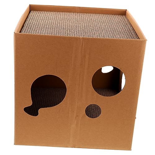IMIKEYA Katzenkartonhaus Aus Wellpappe Kratzmöbel Für Katzen Schützt Möbel Langlebig Und Bequem Perfektes Für Katzen IMIKEYA Katzenkartonhaus Aus Wellpappe Kratzmöbel Für Katzen Schützt Möbel Langlebig Und Bequem Perfektes Für Katzen von IMIKEYA