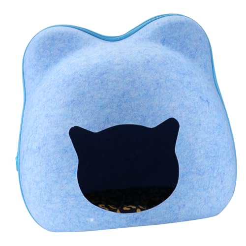 IMIKEYA Katzennest Aus Hochwertigem Filz Gemütliches Saisonales Katzenbett Im Süßen Katzenkopfdessin Für Kleine Haustiere Entspannen Und Schlafen Vielseitig IMIKEYA Katzennest Aus Hochwertigem Filz Gemütliches Saisonales Katzenbett Im Süßen Katzenkopfdessin Für Kleine Haustiere Entspannen Und Schlafen Vielseitig von IMIKEYA