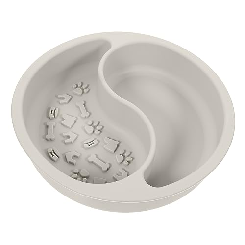 IMIKEYA Katzenschale Mit Saugfunktion Sichere Haustiernahrungsschale Für Wasser Und Futter Faltbare Futterschale Für Welpen Und Katzen Graue Für Unterwegs von IMIKEYA