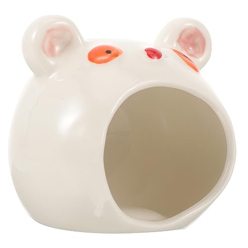 IMIKEYA Keramisches Hamsterhaus Im Bärenformat Kühles Versteck Für Zwerghamster Und Kleine Haustiere Langlebig Und Leicht Zu Reinigen Sicheres Und Dekoratives Nest Für Entspannte von IMIKEYA