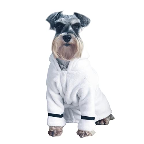IMIKEYA Kreativer Haustier Bademantel Hochabsorbierend Schnelltrocknend und Warm Kapuzen Robe für Katzen XL für Herbst und Winterpflege Weiß IMIKEYA Kreativer Haustier Bademantel Hochabsorbierend Schnelltrocknend und Warm Kapuzen Robe für Katzen XL für Herbst und Winterpflege Weiß von IMIKEYA