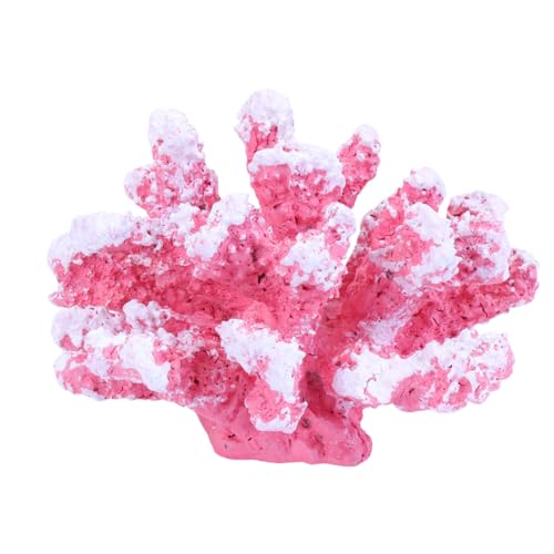 IMIKEYA Künstliche Coral Ornament Korallen Pflanze Ornament Künstliche Dekoration für Aquarium Landschaft Unterwasser Dekor(Rosa) von IMIKEYA