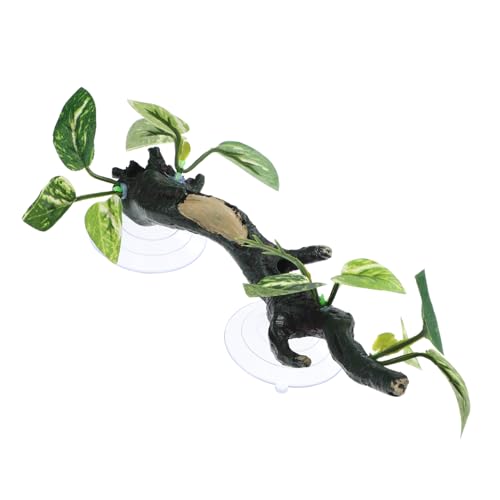 IMIKEYA Künstlicher Reptilien Zweig aus Resin für Terrarien Kletterhilfe für Bartagamen Geckos und Schlangen Einfache Installation Langlebig und Naturgetreu Dekoriert von IMIKEYA