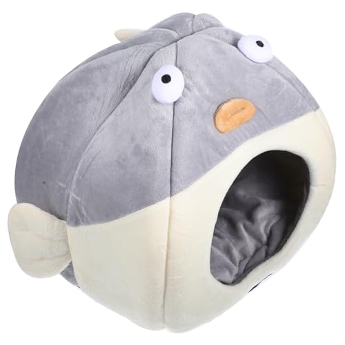 IMIKEYA Kuscheliges Katzenhaus im Pufferdesign Halbgeschlossenes Warmes Schlafbett für Katzen und Kleine Haustiere Komfortabel für Drinnen Cartoon Höhlennest IMIKEYA Kuscheliges Katzenhaus im Pufferdesign Halbgeschlossenes Warmes Schlafbett für Katzen und Kleine Haustiere Komfortabel für Drinnen Cartoon Höhlennest von IMIKEYA