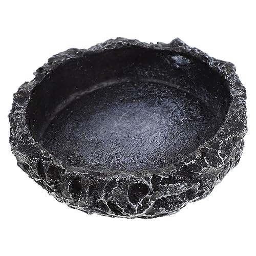 IMIKEYA Multifunktions Wasserschale Für Reptilien Harz Reptiliengericht Bequeme Wasserschale Für Schildkröten Echsen Und Schlangen Und Langlebig von IMIKEYA