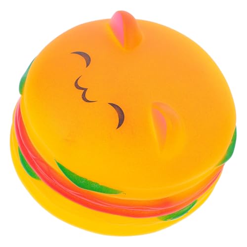 IMIKEYA Quietschende Hamburger Hundespielzeug Haustier Kaut Spielzeug Zähne Putzen Gefälschte Simulierte Lebensmittel Für Haustiere Welpe Zahnen Interaktive Falsche Burger Spielzeug von IMIKEYA