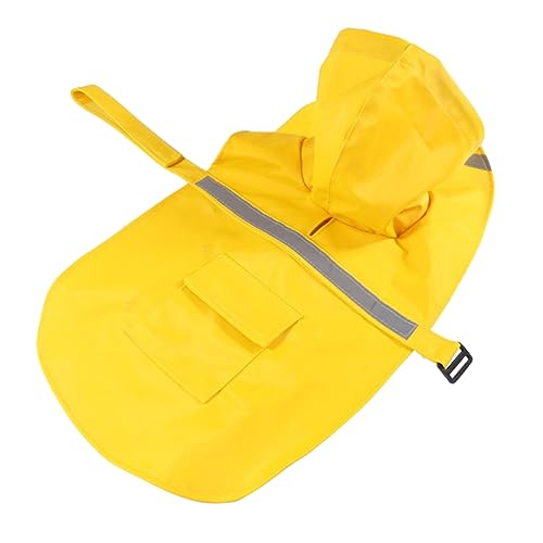 IMIKEYA Regenmantel mit Reflektierenden Streifen für Welpen Wasserdichter Hoodie Gelb XL Leichter und Bequemer Slicker für Große und Mittelgroße IMIKEYA Regenmantel mit Reflektierenden Streifen für Welpen Wasserdichter Hoodie Gelb XL Leichter und Bequemer Slicker für Große und Mittelgroße von IMIKEYA