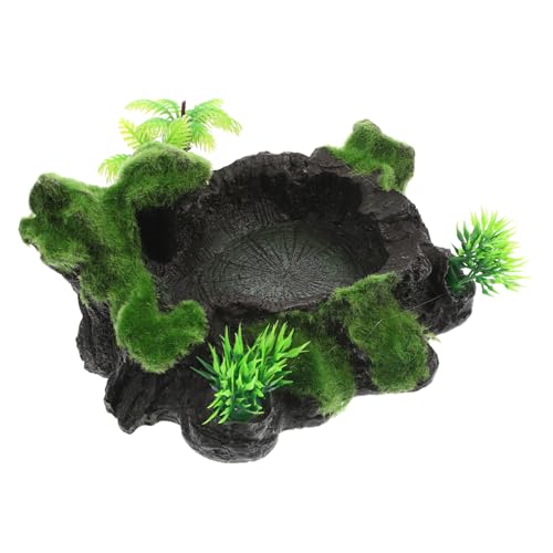 IMIKEYA Reptilien Wasserschale aus Harz Natürliche Terrarium Futter und Wasserschale Dekorative Futterschale für Schildkröten Eidechsen und Geckos Pflegeleicht und Robust IMIKEYA Reptilien Wasserschale aus Harz Natürliche Terrarium Futter und Wasserschale Dekorative Futterschale für Schildkröten Eidechsen und Geckos Pflegeleicht und Robust von IMIKEYA