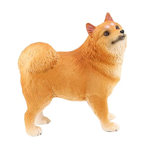 IMIKEYA Samojeden Ornamente Lebensechte Hundefigur Hundespielzeug Imitation Hundeschmuck Hundespielzeug Für Hundeform Ornament Pädagogisches Hundemodell Realistisches Tiermodell von IMIKEYA