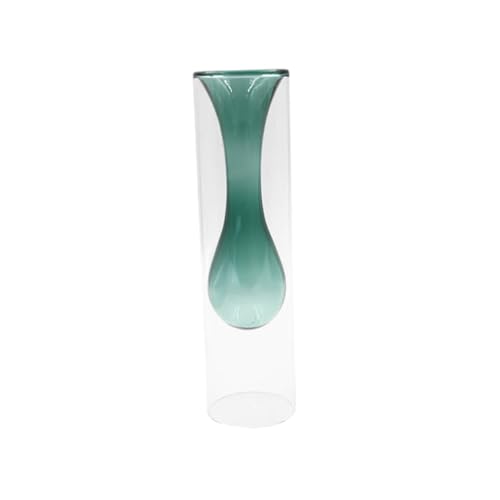 IMIKEYA Verglaste Transparente Vase Für Pflanzen Und Stilvolle Heimvase Grün Für Tischdekoration Und Pflanzenarrangements von IMIKEYA