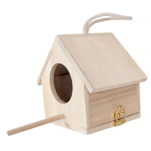 IMIKEYA Vogelfutterhaus Aus Holz Für Garten Nistkasten Aufhängen Für Wildvögel Zur Vogelbeobachtung Und Fütterung Im Freien von IMIKEYA