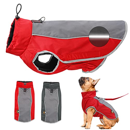 IMIKEYA Wasserdichter Hundemantel Für Winter Warmer Welpenmantel Rot XL Für Outdoor Aktivitäten Schützt Ihren Kälte Und Nässe von IMIKEYA