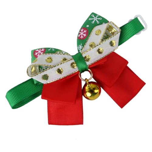 IMIKEYA Weihnachtliches Hundehalsband Mit Glöckchen Verstellbares Haustierhalsband Im Cartoon Süßes Design Für Katzen Für Weihnachtsfeier von IMIKEYA