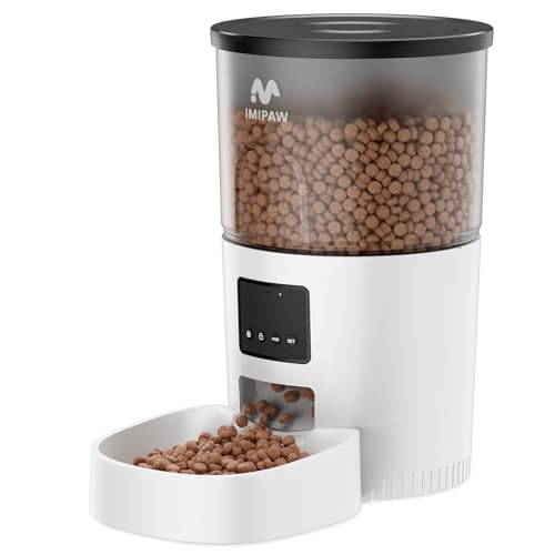 IMIPAW Futterautomat Katze, 3L Intelligenter Katzenfutter Automat, Präzise Fütterung und Einfache Steuerung, 1-10 Mahlzeiten pro Tag, Automatischer Futterspender für Katzen und Hunde IMIPAW Futterautomat Katze, 3L Intelligenter Katzenfutter Automat, Präzise Fütterung und Einfache Steuerung, 1-10 Mahlzeiten pro Tag, Automatischer Futterspender für Katzen und Hunde von IMIPAW