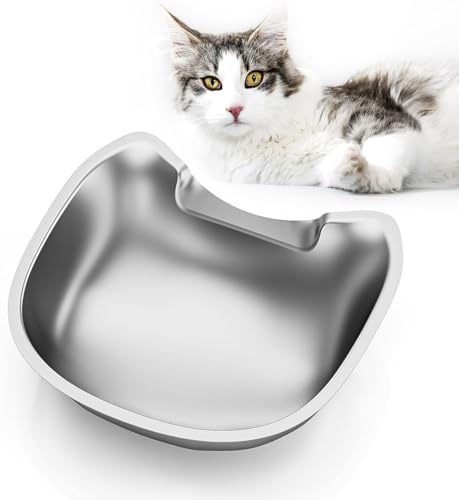 IMIPAW Katzennapf Edelstahl - Futternapf für Futterautomat für Katzen Oder Kleine Hunde, Katze Schnurrbart Müdigkeit Relief Freundliche Form und Leicht zu Reinigen IMIPAW Katzennapf Edelstahl - Futternapf für Futterautomat für Katzen Oder Kleine Hunde, Katze Schnurrbart Müdigkeit Relief Freundliche Form und Leicht zu Reinigen von IMIPAW