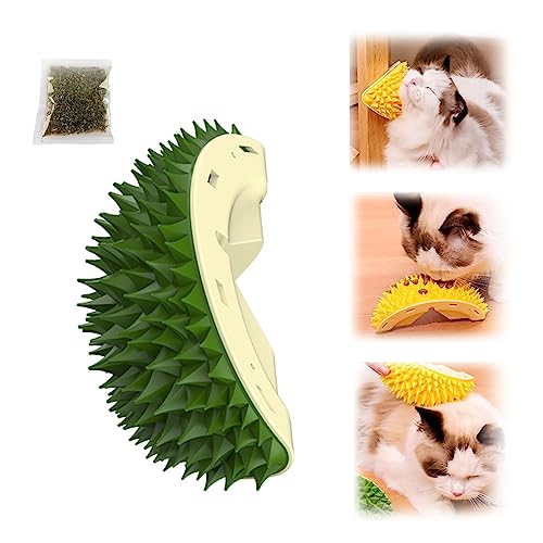 Durian Multifunctional Toys, Durian Cat Scratcher, Durian Shell Cat, Cat Durian Shell, Cat Scratcher Durian Comb, Cat Toys Corner Scratcher Comb (Green) von IMOCKA