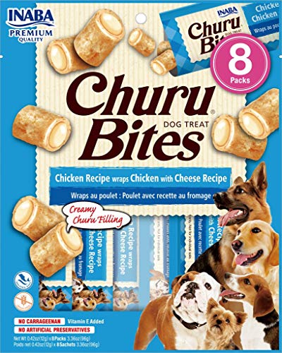 Churu Bites INABA für Hunde, 8 x 12 g, Huhn und Käse von INABA