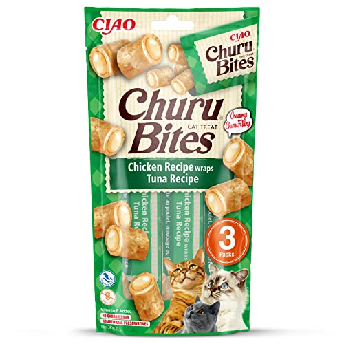 Churu Cat Snack Bites Huhn mit Thunfisch 3x10g von INABA