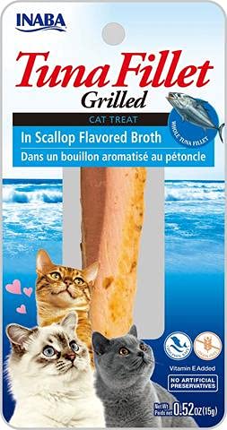 INABA Tuna Fillet Grilled - Katzenleckerli Thunfischfilet - Aromatisierte Brühe mit Jakobsmuschel - Gegrillter, antioxidantienreicher Felinensnack - Katzenfutter - 1 Filet à 15g INABA Tuna Fillet Grilled - Katzenleckerli Thunfischfilet - Aromatisierte Brühe mit Jakobsmuschel - Gegrillter, antioxidantienreicher Felinensnack - Katzenfutter - 1 Filet à 15g von INABA
