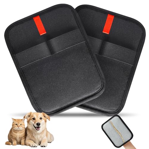 INABULETWO Statische Tierhaarentferner-Handschuhbürste, wiederverwendbar, doppelseitig, elektrostatisch, für Hunde, Katzen, Tierhaarentferner, Bürste für Couch, Möbel, Teppich, Autositz, 2 Stück INABULETWO Statische Tierhaarentferner-Handschuhbürste, wiederverwendbar, doppelseitig, elektrostatisch, für Hunde, Katzen, Tierhaarentferner, Bürste für Couch, Möbel, Teppich, Autositz, 2 Stück von INABULETWO