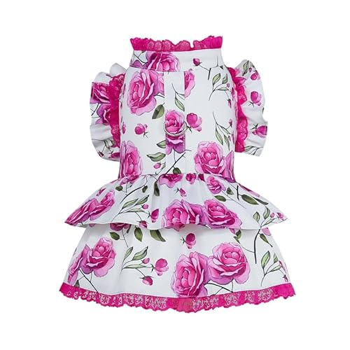 INGSIST Designer-Outfit für Hunde, Rose, Blume, Valentinstag, für kleine und mittelgroße Mädchen, Welpen, Haustiere, Geburtstagskleidung INGSIST Designer-Outfit für Hunde, Rose, Blume, Valentinstag, für kleine und mittelgroße Mädchen, Welpen, Haustiere, Geburtstagskleidung von INGSIST