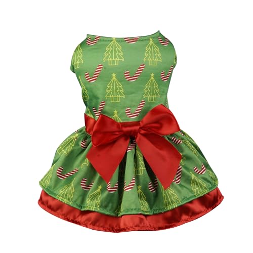 INGSIST Hunde-Outfit für Weihnachten, Winter, warm, Grün, für Welpen, Geburtstag, Urlaub, modisches Muster, Kleider, Größen S, M, L, XL INGSIST Hunde-Outfit für Weihnachten, Winter, warm, Grün, für Welpen, Geburtstag, Urlaub, modisches Muster, Kleider, Größen S, M, L, XL von INGSIST