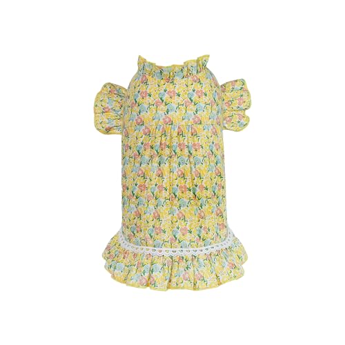 INGSIST Hunde-Outfit mit Blumenmuster, für kleine und mittelgroße Welpen, Geburtstags-Overall, Kleidung, Größe XS, S, M, L, XL INGSIST Hunde-Outfit mit Blumenmuster, für kleine und mittelgroße Welpen, Geburtstags-Overall, Kleidung, Größe XS, S, M, L, XL von INGSIST