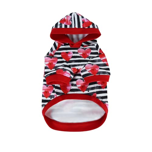INGSIST Hunde-Outfit mit Herz-Motiv, für kleine und mittelgroße Welpen, Geburtstag, Overall, Hemd, Kleidung INGSIST Hunde-Outfit mit Herz-Motiv, für kleine und mittelgroße Welpen, Geburtstag, Overall, Hemd, Kleidung von INGSIST