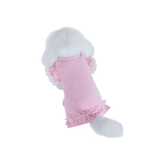 INGSIST Hunde-Outfit mit Spitze, Rosa, Größe XS, S, M, L, XL, S, M, L, XL, für weibliche Mädchen, Welpen, Haustier, Geburtstag, Urlaub, Kleid INGSIST Hunde-Outfit mit Spitze, Rosa, Größe XS, S, M, L, XL, S, M, L, XL, für weibliche Mädchen, Welpen, Haustier, Geburtstag, Urlaub, Kleid von INGSIST
