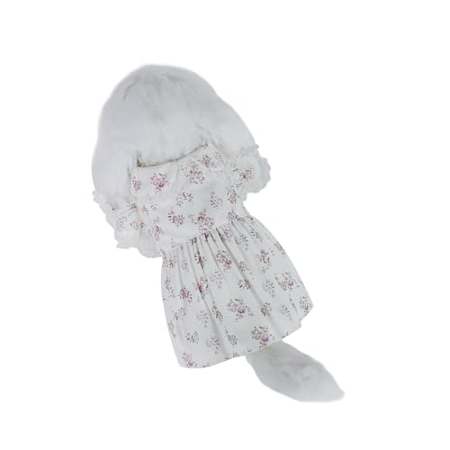 INGSIST Hundekleid für kleine und mittelgroße Hunde, Blumenmuster, Weiß, Größe XS, S, M, L, XL INGSIST Hundekleid für kleine und mittelgroße Hunde, Blumenmuster, Weiß, Größe XS, S, M, L, XL von INGSIST