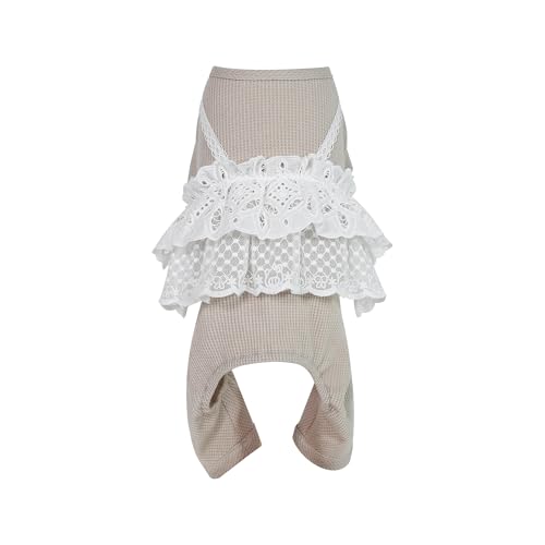 INGSIST Hundemode Spitzen-Outfit, Kleidung, weiblich, Mädchen, kleine Welpen, Geburtstag, Sweatkleid, Größe XS, S, M, L, XL INGSIST Hundemode Spitzen-Outfit, Kleidung, weiblich, Mädchen, kleine Welpen, Geburtstag, Sweatkleid, Größe XS, S, M, L, XL von INGSIST