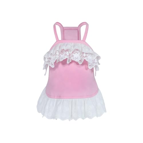 INGSIST Modisches Outfit für Hunde, Spitze, Größe XS, S, M, L, XL, S, M, L, L, Welpen, schöne Geburtstagskleidung, Rosa INGSIST Modisches Outfit für Hunde, Spitze, Größe XS, S, M, L, XL, S, M, L, L, Welpen, schöne Geburtstagskleidung, Rosa von INGSIST