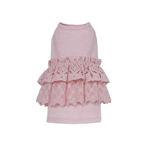 INGSIST Rosa Spitzen-Outfit für Hündinnen, Mädchen, kleine und mittelgroße Hunde, niedlicher Geburtstagsparty-Einteiler INGSIST Rosa Spitzen-Outfit für Hündinnen, Mädchen, kleine und mittelgroße Hunde, niedlicher Geburtstagsparty-Einteiler von INGSIST