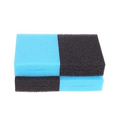INGVIEE Kompatibel Filterschwamm für Fish Mate 10000 15000 GUV / 15000G-BIO Teich Filter (2X Schwarz Grob, 2X Blau Fein) von INGVIEE