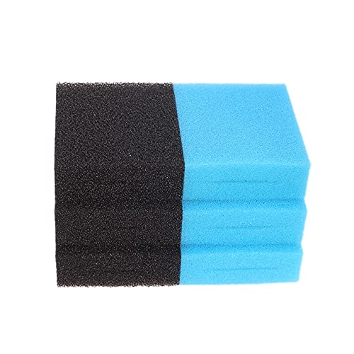 INGVIEE Kompatibel Filterschwamm für Fish Mate 10000 15000 GUV / 15000G-BIO Teich Filter (3X Schwarz Grob, 3X Blau Fein) von INGVIEE