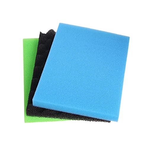 INGVIEE Kompatibel Schaumstoff Filterschwamm Set für Blagdon Mini-Pond 4500L und 6000L Modell (1x Schwarz Grob, 1x Grün Mittel, 1x Blau Fein) von INGVIEE