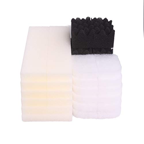 INGVIEE Kompatibel Value Pack für Fluval 404 405 406 407 Filter (12x Feinfilterpads, 12x Bio Foam, 6X Bio Foam Plus) von INGVIEE