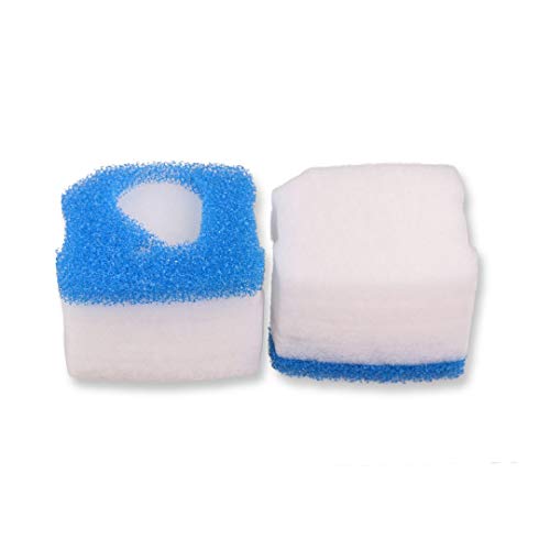 INGVIEE Kompatibel Vorfiltermatte Filtervlies für Eheim Professionel 3 250/350/600 2071/2073/2075 und Pro 3e 350 2074 (8X Weiß, 2X Blau) von INGVIEE