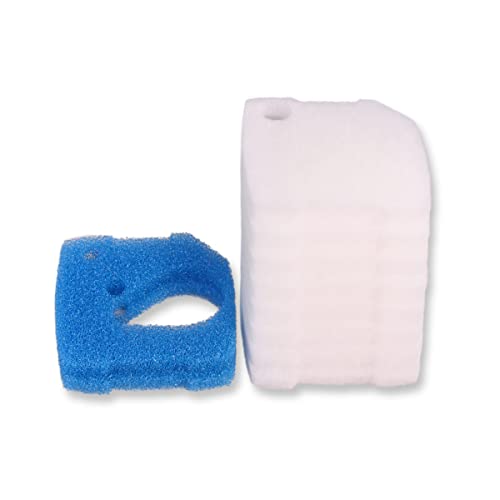 INGVIEE Kompatibles Vorfilter-Feinpad-Set passend für Eheim Professional 4+ 250/250T/350/350T/600 und Eheim Professional 4e+ 350 (8X Weiß fein, 2X Blau grob) von INGVIEE