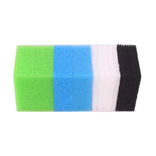 INGVIEE Set Kompatibel Filterschwamm für Juwel Jumbo/Bioflow 8.0 / XL (1 x Blau Fein, 1 x Blau Grob, 2 x Grün Nitrat, 2 x Aktivkohleschwamm, 5 x Filterwatte) von INGVIEE