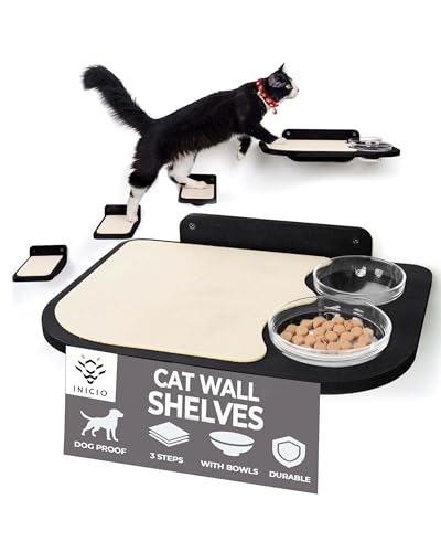 Katzen-Wandmöbel (schwarz) von INICIO