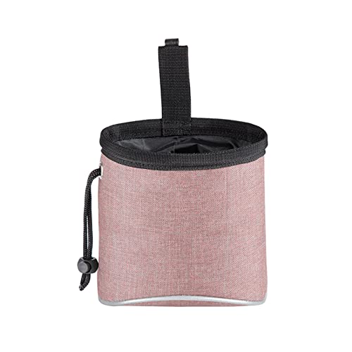 INIFLM Leckerli-Tasche für Hunde, Hundetraining, Snack-Tasche mit verstellbarem Hüftgurt, tragbar, eingebauter Kotbeutel, Spender, Hundeleckerli-Tasche (Rosa) von INIFLM