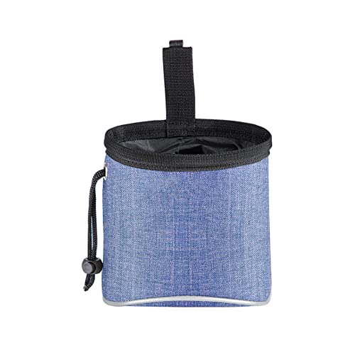 INIFLM Leckerli-Tasche für Hunde, Hundetraining, Snack-Tasche mit verstellbarem Hüftgurt, tragbar, eingebauter Kotbeutel, Spender, Hundeleckerli-Tasche (blau) von INIFLM